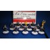 Subbuteo Andrew Table Soccer Olympiacos 2013-2014 Champions League away kit on Lightweight Bases 